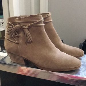 Suede ankle booties- Vince Camuto